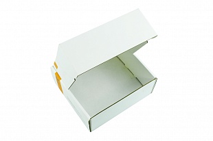 Кашированная коробка из микрогофрокартона самосборная Basetrack