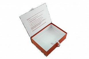 Кашированная коробка из переплетного картона шкатулка МИП